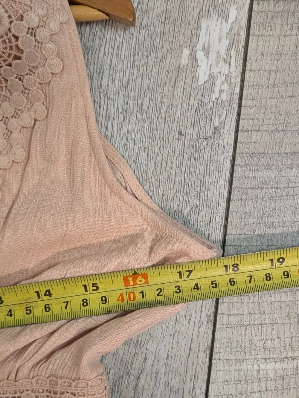 Blush Pink Lace Tiered Maxi Dress S Coquette Romantic Prairie Fairycore NWOT - Picture 10 of 11